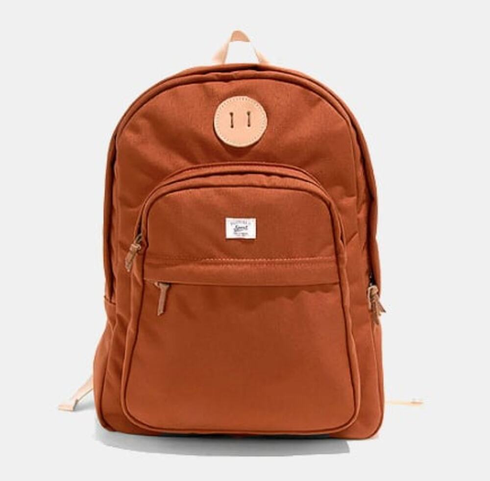 Billykirk Sport Zipper-Top Backpack Burnt Orange USA